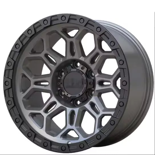 Premium Off-Road Alloy Wheel Rim – Black Machined Finish (4x4 Compatible)